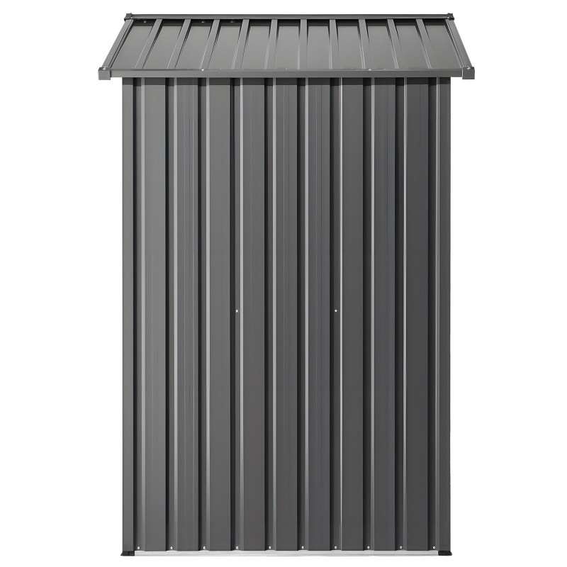 Metallinen pihavarasto galvanoitu teräs mitat 1860×1210×1841 mm lukittavat kaksoisovet neljä tuuletusaukkoa