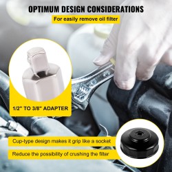 Öljynsuodatin hylsysarja teräs 14-osainen matalaprofiilinen sisältää sovittimen ja säilytyslaukun