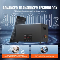 Ultraäänipesuri 30 litran ruostumattomasta teräksestä valmistettu 40 kHz 600 W digitaalinen ajastin