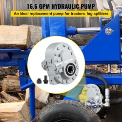 Hydraulinen hammaspyöräpumppu valurauta ja alumiini 16.6 GPM 540 RPM 2500 PSI