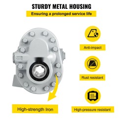 Hydraulinen hammaspyöräpumppu valurauta ja alumiini 16.6 GPM 540 RPM 2500 PSI