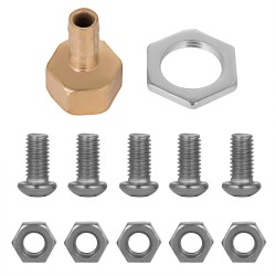 Laasti ja betoniruiskupistooli ruostumattomasta teräksestä neljällä suuttimella kahvalla