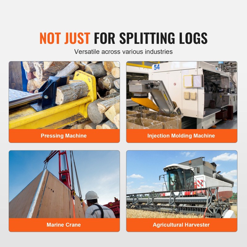 Hydraulinen hammaspyöräpumppusarja alumiinirunko 2-vaiheinen 60,6 l/min 27,6 MPa puunhalkaisijoihin