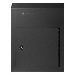 Oven läpi asennettava lukittava avain ja postilaatikko raskas teräslevy 304 150 405mm musta