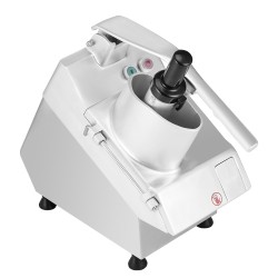 Elintarvikekone vihannesleikkuri ruostumatonta terästä ja alumiinia 2 syöttöaukkoa 6 irrotettavaa terää