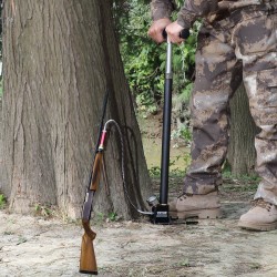 PCP-käsipumppu 4-vaiheinen 4500 PSI ruostumaton teräs alumiiniseos öljy-kosteussuodatin painemittarilla