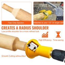 Tappiterä alumiini ja teräs 25,4 ja 50,8 mm hirsikalusteisiin 6 terää