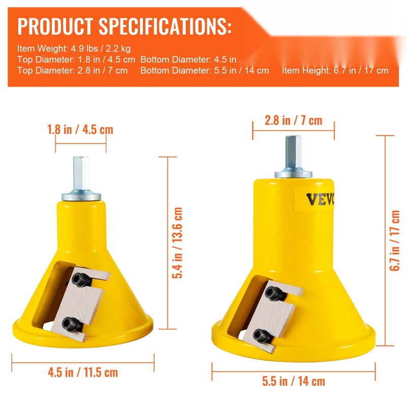 Tappiterä alumiini ja teräs 25,4 ja 50,8 mm hirsikalusteisiin 6 terää