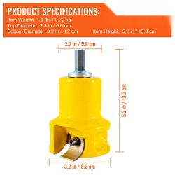 Tappiterä alumiini ja teräs 38 mm 4 terää hirsikalusteiden tekoon