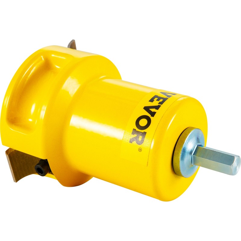 Tappiteräsarja alumiini- ja teräsrunkoinen 25,4 38 50,8 mm pyörötappeihin kaarevilla kaksoisterillä