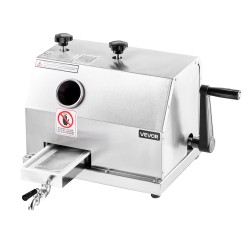 Manuaalinen sokeriruokomehupuristin ruostumatonta terästä 3 rullaa käsikampilla 110 paunaa tunnissa