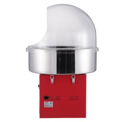 Sähkökäyttöinen hattarakone tuhannen watin moottori ruostumaton teräskulho suojakupu kuusi hattaraa minuutissa punainen