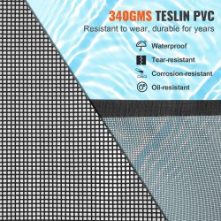 Irrotettava allasaita Teslin PVC 1,21 m x 29,26 m alumiinitangoilla