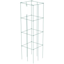 Tomaattikehikot teräslanka PVC-pinnoitteella 37 x 37 x 100 cm 6 kpl vihreät