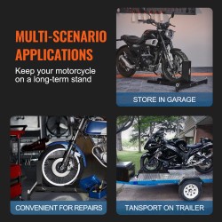 Moottoripyörän pyöräkiila teräs säädettävä 15–22 tuumaa vanteille