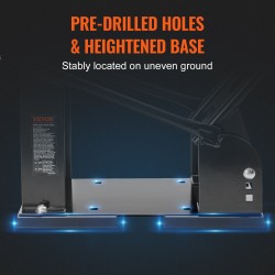 Irrotettava moottoripyörän etupyöräkiila teräs säädettävä renkaan leveys 76–203 mm vanne 15–21 tuumaa