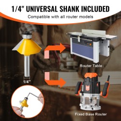 Jyrsinteräsarja 15 kpl kovametalliterää 6,35 mm varsi muovikotelo puutöihin