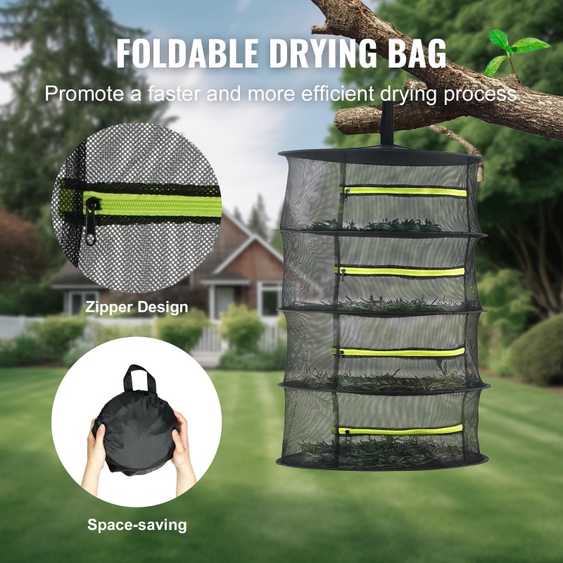 Manuaalinen lehtikulholeikkuri 430x430x380 mm 3 ruostumatonta terää taitettava kuivauspussi läpinäkyvä kupu