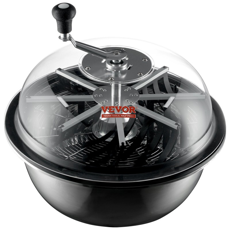 Manuaalinen lehtikulholeikkuri 19 tuuman ruostumattomasta teräksestä kolmella terällä läpinäkyvällä kupolilla taitettavalla