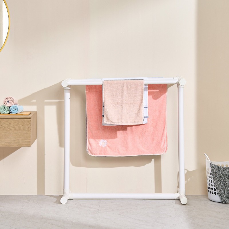 Pyyheteline 5 tankoa muovinen valkoinen T-muotoinen uima-altaalle rannalle