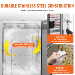 Kaupallinen pystyyn asennettava yhden oven pakastin ruostumattomasta teräksestä 570 l