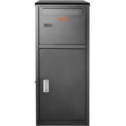 Pakettien toimituslaatikko sinkitty teräs 41,1 x 40,1 x 111,8 cm numerolukolla