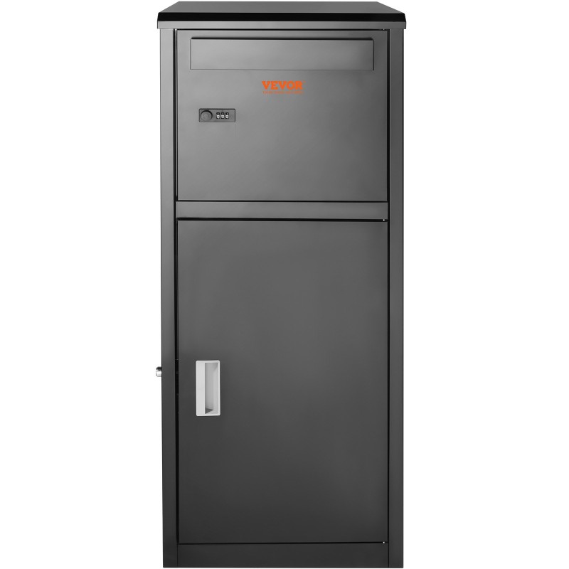 Pakettien toimituslaatikko sinkitty teräs 41,1 x 40,1 x 111,8 cm numerolukolla