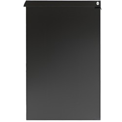 Lukittava ulkopostilaatikko 0 8 mm sinkitty teräs koko 39 27 52 cm musta