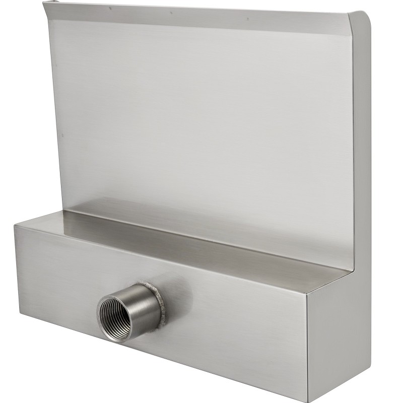 Ruostumaton teräs vesiputouslapio koko 30×26×8 cm liittimineen koi-kalalammelle