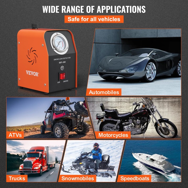 Savuvuototesteri Q235-teräs DC12V 15 psi 15 L/min EVAP- ja imusarjalle