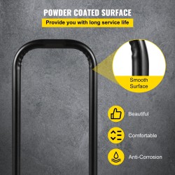 Teräksiset muunnosvarret 33x13x97 cm 2 kpl musta tasovaunulle