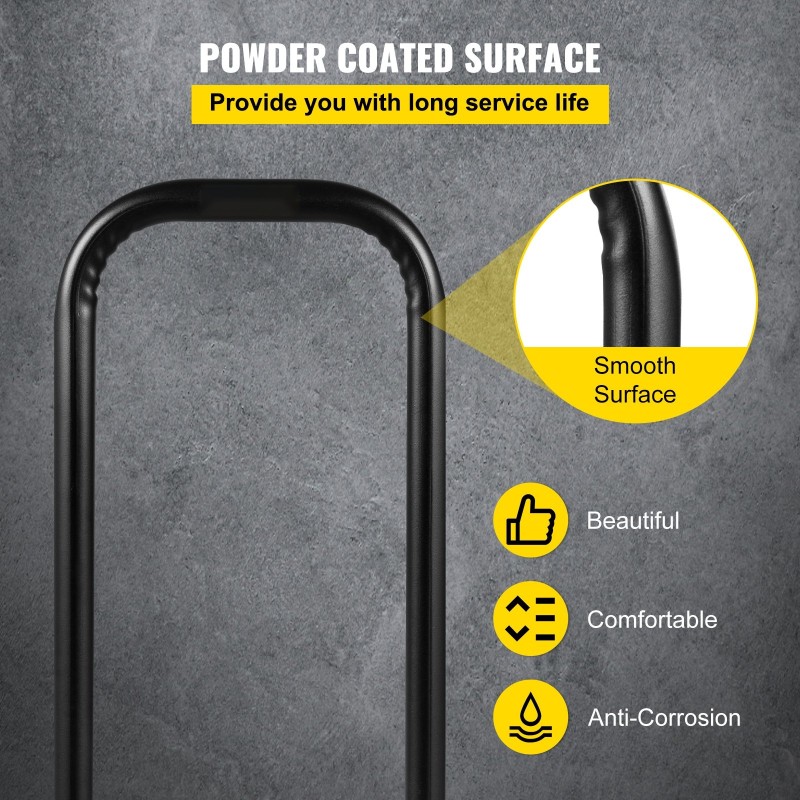 Teräksiset muunnosvarret 33x13x97 cm 2 kpl musta tasovaunulle