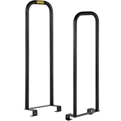 Teräksiset muunnosvarret 33x13x97 cm 2 kpl musta tasovaunulle