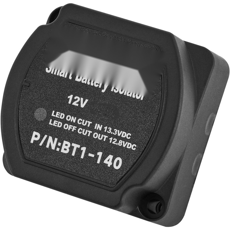 Kaksoisakun erotinsarja 12V 140A jänniteohjattu rele 4 m kaapelit IP65 suojaus