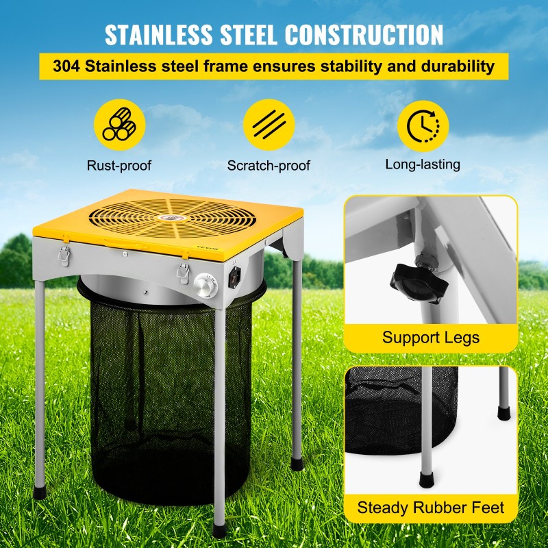 Sähköinen pöytälehtitrimmeri 304 ruostumatonta terästä 18-tuumainen kolmivaihteinen 6 varaterää