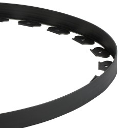 Muovinen reunalista PE muovi 600 cm pitkä 5 cm korkea 120 maapiikkiä musta