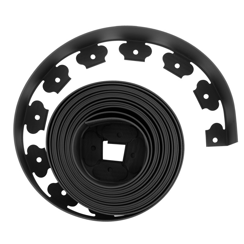 Muovinen puutarhareunus rulla 1000 x 10 cm 30 kiinnikettä 2 maakiilaa