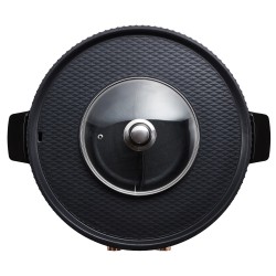 Sähköinen grilli ja kuumapata 2,5 l 1800 W erillisillä säätimillä 2–8 hengelle