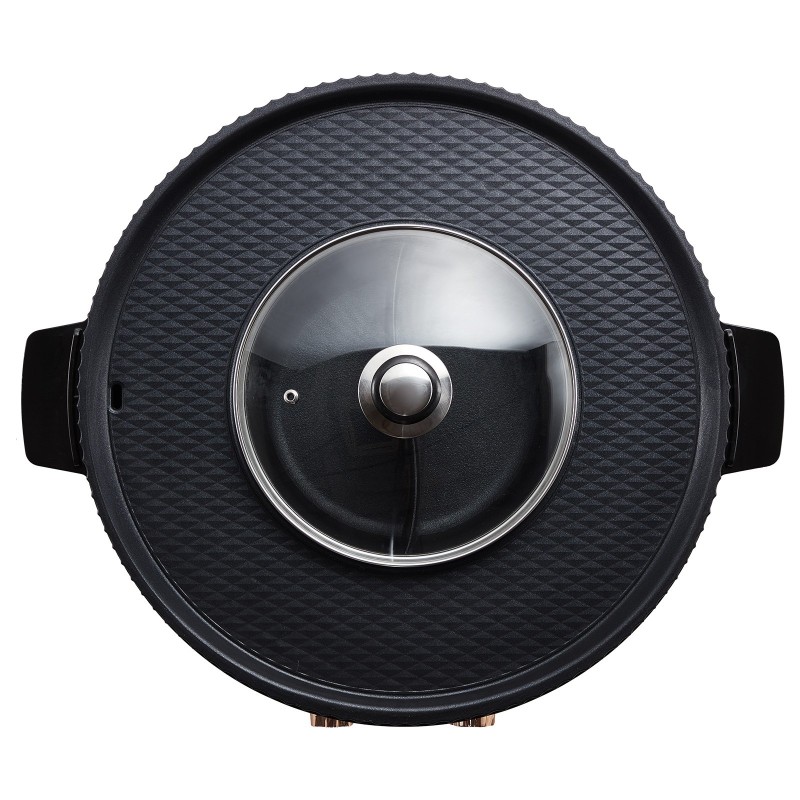 Sähköinen grilli ja kuumapata 2,5 l 1800 W erillisillä säätimillä 2–8 hengelle