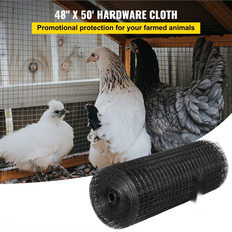 Hitsattu teräsverkkoaita galvanoitu ja vinyylipinnoitettu 122 x 1524 cm 1 tuuman silmäkoko