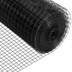 Hitsattu teräsverkkoaita galvanoitu ja vinyylipinnoitettu 122 x 1524 cm 1 tuuman silmäkoko