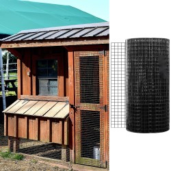 Vinyylipinnoitettu hitsattu teräsverkko 91 x 1524 cm 1 tuuman silmäkoko