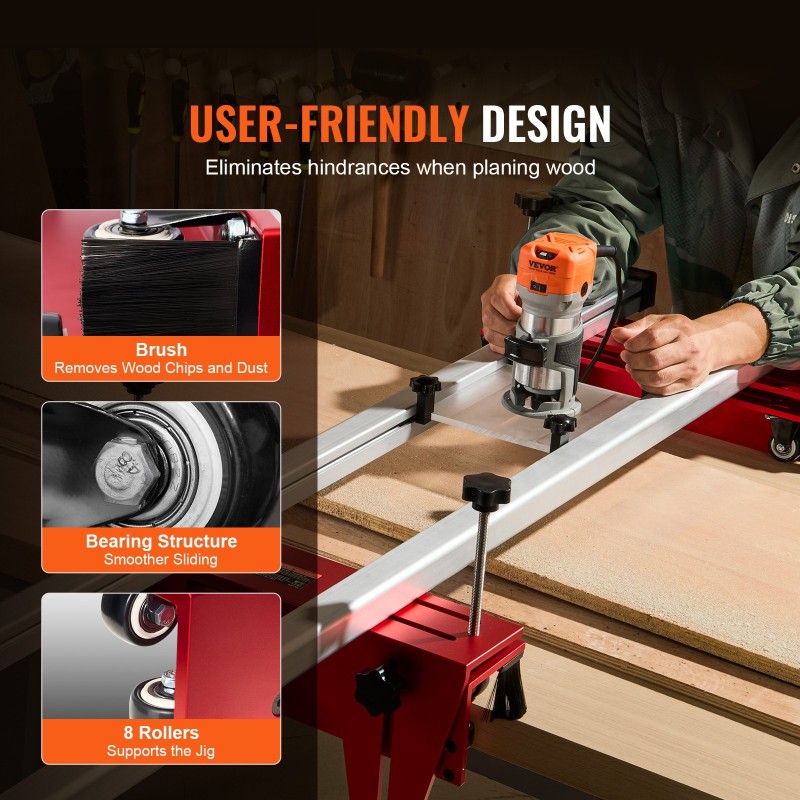 Jyrsinsuksi 6061-alumiiniseos 1625 mm pituus säädettävä leveys 100–270 mm