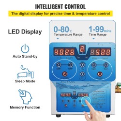 Ultraäänipesuri 304-ruostumaton teräs 6 litraa säädettävä 36–40 kilohertsiä digitaalinen ajastin