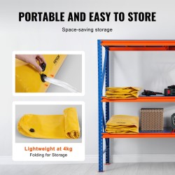 Tulvapussit uudelleenkäytettävät PVC-peitteiset 122×25×17 cm 4 kpl oviaukkoihin ajoteille