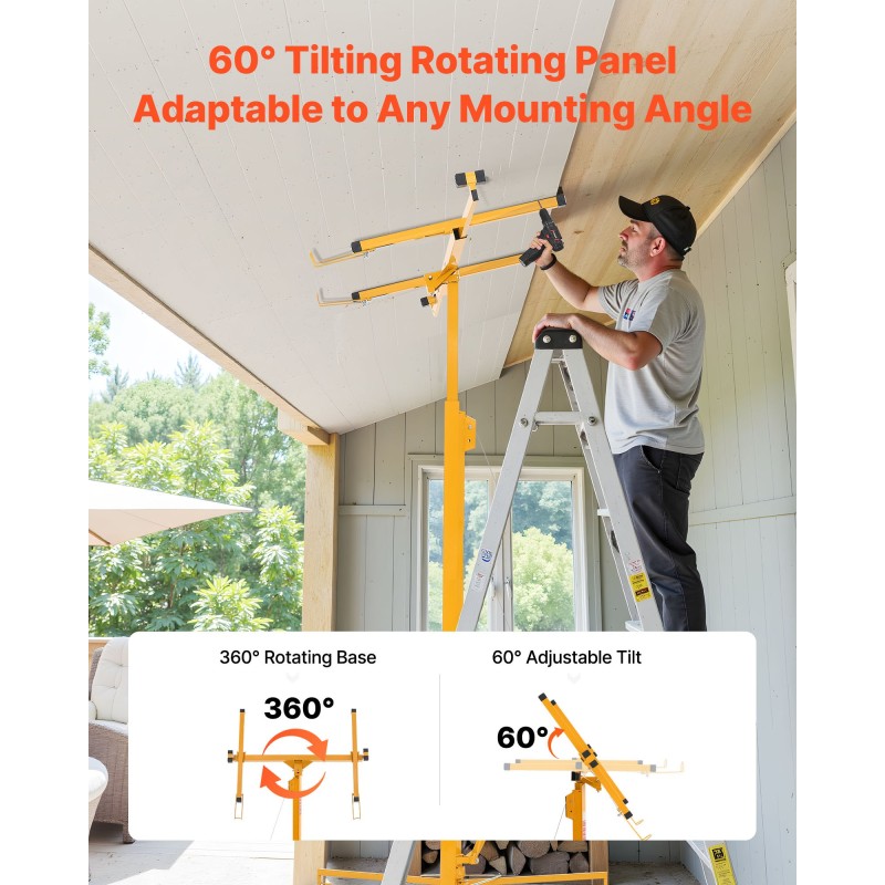 Kipsilevynostin teräsrunko enimmäiskorkeus 4877 mm kantavuus 68 kg teleskooppivarsi lukittavat pyörät