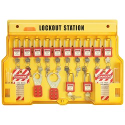 Sähkölukitus ja merkintäsarja 60 osaa 14 turvalukkoa nailon teräs ripustettava lukitusasemataulu