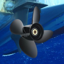 Perämoottorin potkuri alumiiniseos 4 lapaa 36,2 senttimetriä 19 tuuman nousu oikeakätinen