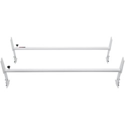 Seosteräksinen kattoteline kaksi tankoa säädettävä 1200 2000 mm 227 kg sadeuralistaan