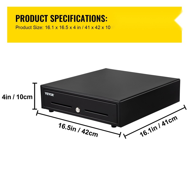 Kassalaatikko teräsrunko muovinen lokerikko viisi setelolokeroa kahdeksan kolikkolokeroa avainlukko